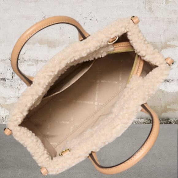 Michael Kors NWT Mirella Small Faux Shearling Crossbody Bag - Picture 4 of 8